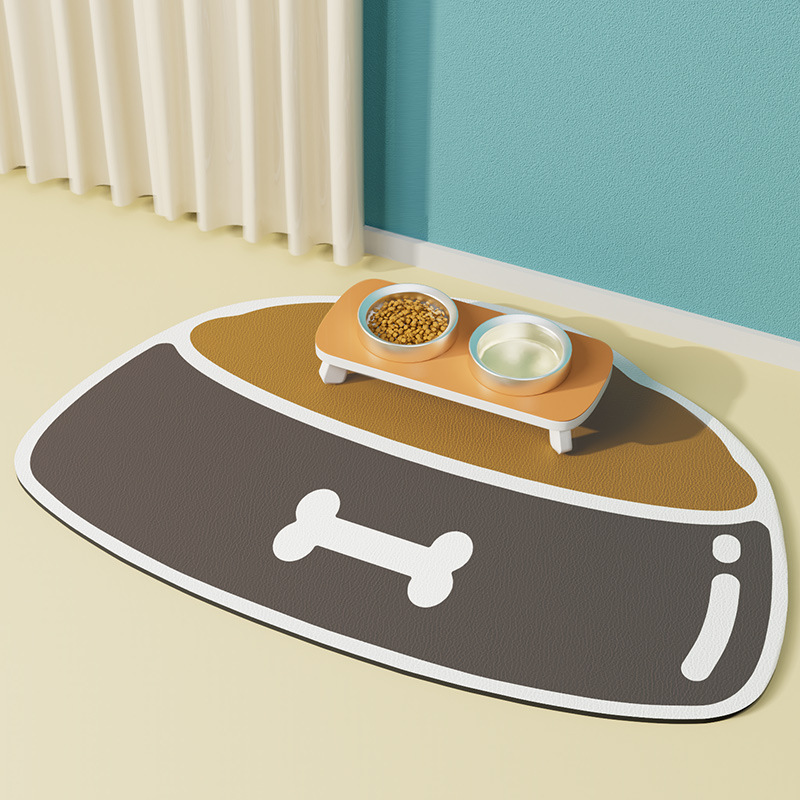 Pet Feeding Mat Silicone Non-slip Waterproof Feeding Splash-proof Mat - Image 4