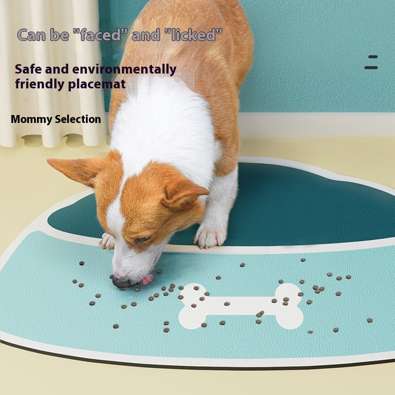 Pet Feeding Mat Silicone Non-slip Waterproof Feeding Splash-proof Mat - Image 9