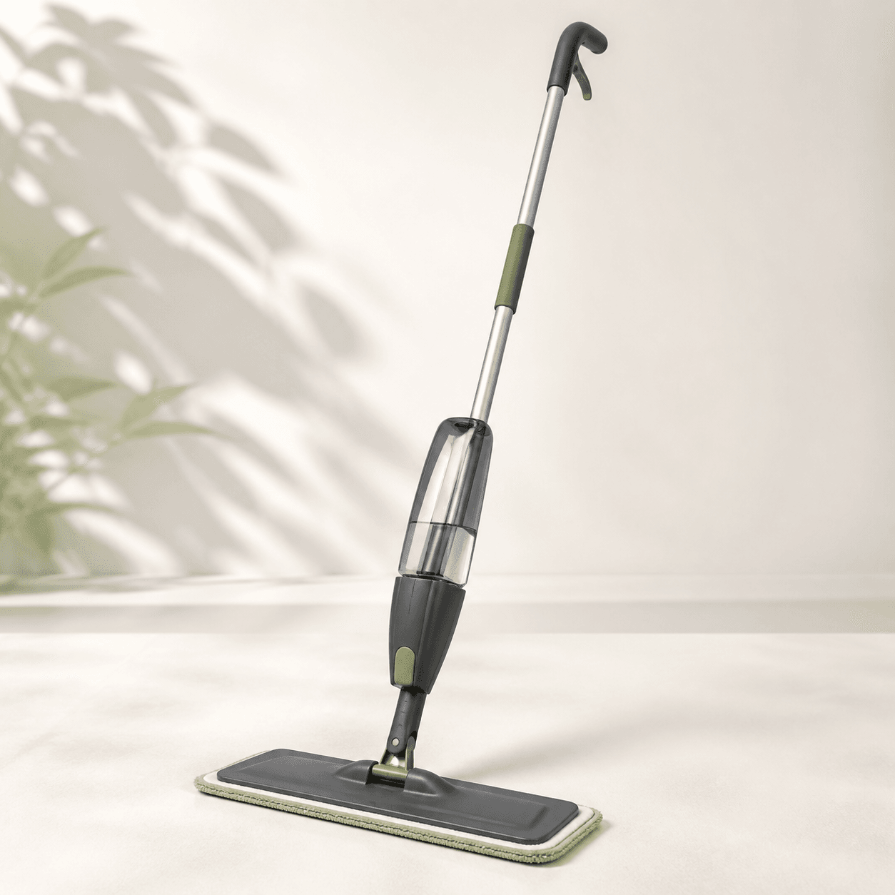 Microfiber spray mop for kitchen and floor care